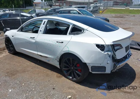 2020 Tesla Model 3 Performance Dual Motor All-Wheel Drive z USA, uszkodzony, nr VIN 5YJ3E1EC4LF791808